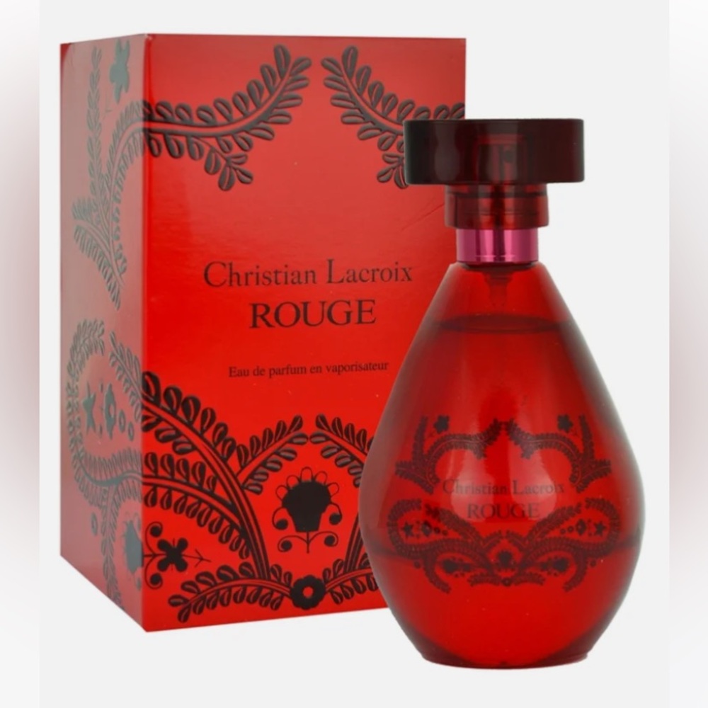 Collectible Vintage Avon x Christian Lacroix Rouge Pèrfume Bottle with Box